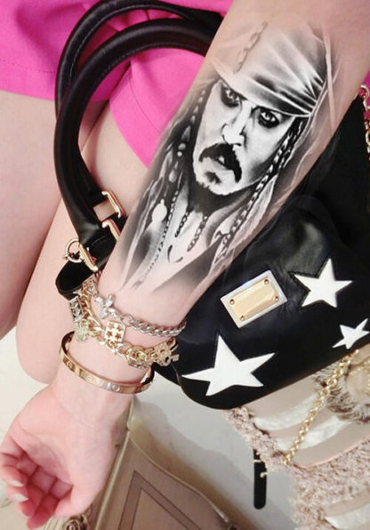 Tattoo pirate Jack Sparrow
