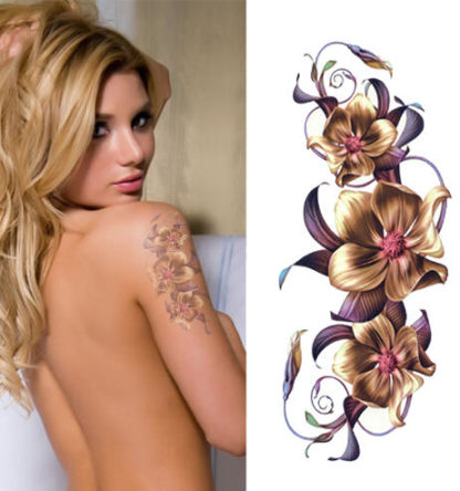 Tattoo fleur orchidee