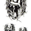 Faux tatouage ange GOD