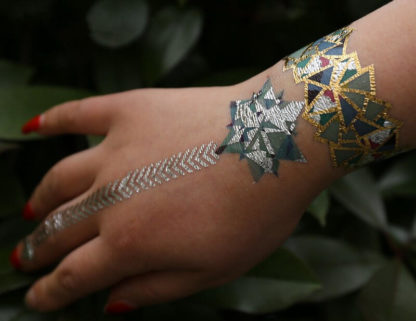 Tattoo bracelet fleche argent