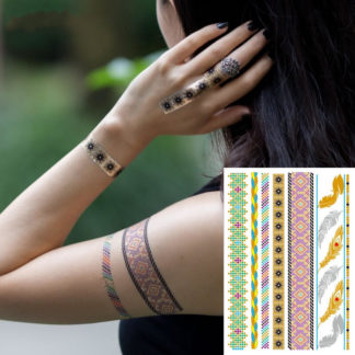 Tatouage temporaire bracelet color extra