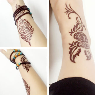 Tattoo tribalus mandala brun