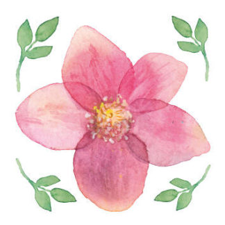 Tatouage artificiel fleur rose petale