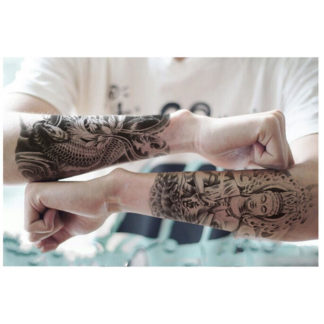 Tattoo bouddha bras
