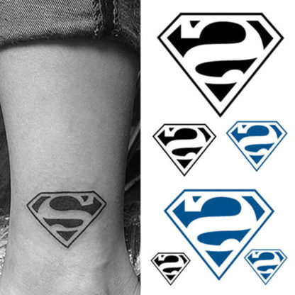 Tatouage temporaire superman symbol