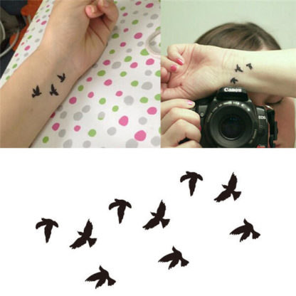 Tatouage temporaire petits oiseaux
