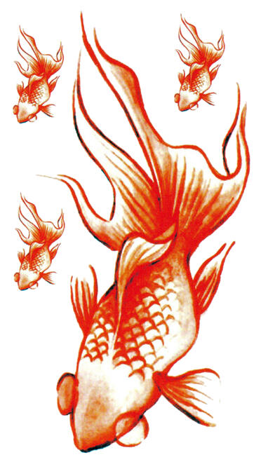 Tattoo poisson rouge