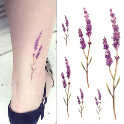 Tattoo Fleur fine violet